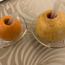 ガーデンテラス佐賀　ホテル＆リゾート（旧マリトピア）の画像｜ドリンク料金によりある。
オレンジは程よい甘さ