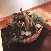 星野リゾート　軽井沢ホテルブレストンコートの画像｜装花は持ち帰りできます