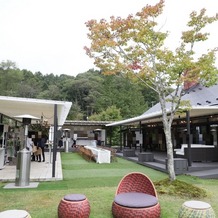 星野リゾート　軽井沢ホテルブレストンコートの画像｜ガーデンウェディングの全貌です。