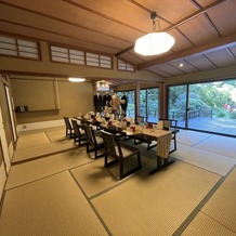 富士屋ホテルの画像｜和食会食はこちらのお部屋です。
庭園が素晴らしかったです。