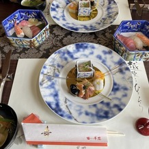 ホテル泉慶・華鳳の画像｜前菜　お寿司　お吸い物
