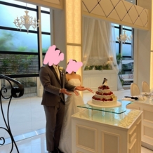 アルカンシエル luxe mariage 名古屋の画像｜お願いした通りのイメージのケーキでした
