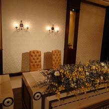 ホテルメトロポリタン山形の画像｜新郎新婦の席
