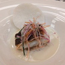 ホテルモントレ仙台の画像｜真鯛のポワレと焼きリゾット 
ソースが真鯛とマッチしていてとても美味しかった。