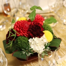 京都洛東迎賓館の画像｜テーブル装花