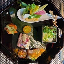 FUNATSURU KYOTO KAMOGAWA RESORT （国登録有形文化財）の画像｜前菜の1つ