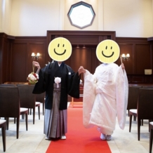 神戸北野　ハンター迎賓館の画像｜チャペルは和装にも合う雰囲気でした。