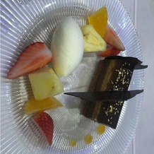 WEDDING　GARDEN　TIARANGE（旧　ARDEN　BLISS）の画像｜チョコケーキとジェラートの組み合わせ