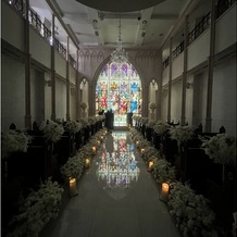 アートグレイス　ウエディングコースト　東京ベイの画像｜St.Andrews chapel 照明オフ