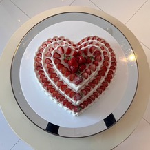 アルモニーアンブラッセ ウエディングホテルの画像｜ハートのケーキ