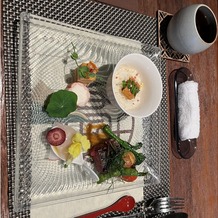 浜松八幡宮　楠倶楽部の画像｜試食でいただいた料理の写真です。静岡というだけあってお茶にもこだわっており、美味しかったです。