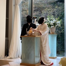 ホテル椿山荘東京の画像｜誓いの言葉も入れてジェンガとともに瓶に詰めました。