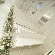 アーククラブ迎賓館　水戸の画像｜真っ白の椅子がとても素敵でした。
また、装飾も雰囲気にとても似合っていました。