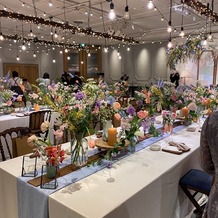 TRUNK BY SHOTO GALLERYの画像｜披露宴会場、テーブル装花