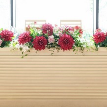 ＮＩＩＧＡＴＡ ＭＯＮＯＬＩＴＨ（新潟モノリス）の画像｜メインテーブル装花