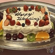 阿佐ヶ谷神明宮の画像｜ウエディングケーキは甘すぎず美味しかったです。