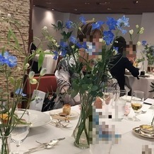 長楽館の画像｜ゲストテーブルの花