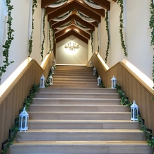 ベル・カシェットの画像｜館内にある大階段です。
アフターセレモニーをここで行いました。