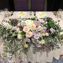 赤坂プリンス クラシックハウスの画像｜テーブルクロスの色も3色から選べました
