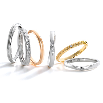 エクセルコダイヤモンド：結婚指輪の種類も豊富！ブライダル専門店だから、ずっと長く手厚いアフターサービスが受けられる