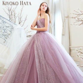ブライダルＨＩＲＯ（ブライダル　ヒロ）:【KIYOKO HATA】多色のチュールをグラデーションに使用した美しいドレス