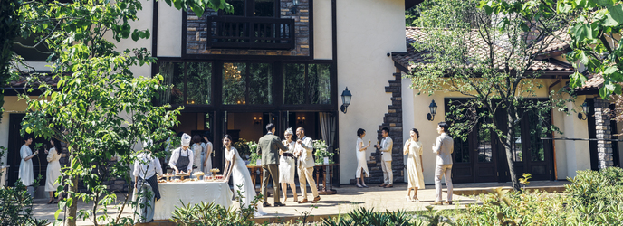 ルグラン軽井沢ホテル＆リゾート：木立に囲まれたガーデンで過ごすデザートビュッフェ