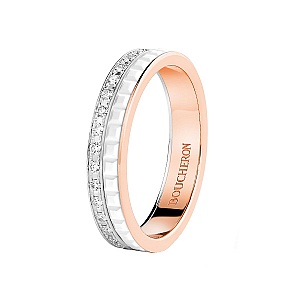 キャトル ホワイト ダイヤモンド リング ハーフ - BOUCHERON（ブシュロン）の結婚指輪(マリッジリング)｜ゼクシィ