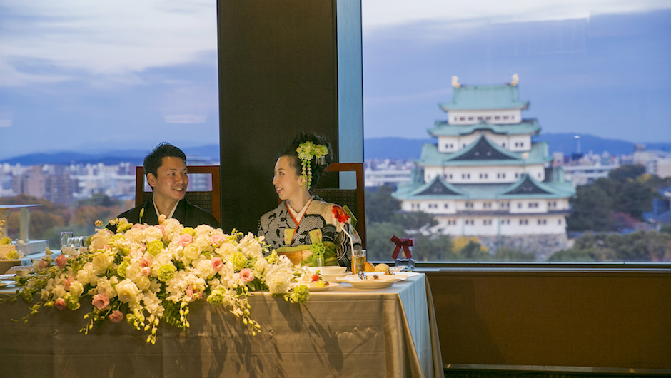 名古屋城と料理で心に残るおもてなし 結婚式実例集 ゼクシィ