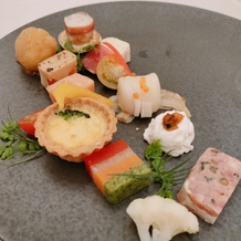 ＫＩＯＫＵＮＯＭＯＲＩ　（記憶の森）の画像｜披露宴スタートの前に用意されていた前菜