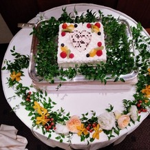 ＰＥＮＴＨＯＵＳＥ　ＴＨＥ　ＴＯＫＹＯ　ｂｙ　ＳＫＹＨＡＬＬ（ペントハウス　ザ　トウキョウ　バイ　スカイホール）の画像｜ケーキカットのケーキです。