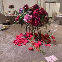 ホテル阪急インターナショナルの画像｜テーブル装花