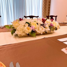 第一ホテル東京の画像｜お花やテーブルクロスで様々な雰囲気に変えられるそうです。