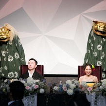 ＣＨＩＧＵＳＡ　ＨＯＴＥＬ（千草ホテル）の画像｜最後の入場は、獅子舞で入場しました。