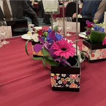 ロイヤルガーデンパレス 柏 日本閣の画像｜テーブル装花