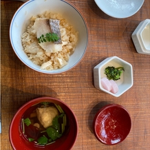 八芳園の画像｜試食会の〆？です。鯛飯を目の前でやってくれるオプションも付けられるそうです。