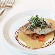 星野リゾート　軽井沢ホテルブレストンコートの画像｜メイン料理（魚）