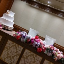 リーガロイヤルホテル京都の画像｜高砂席のケーキがたくさん選べます