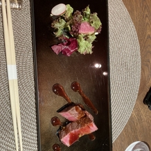 セントジェームスクラブ迎賓館仙台の画像｜メインの肉料理の試食
日高見牛