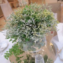 ホテルフランクスの画像｜ゲストさんのテーブルに飾ったお花です。