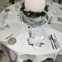 ホテルフランクスの画像｜白を基調としたテーブルコーディネートになっていました