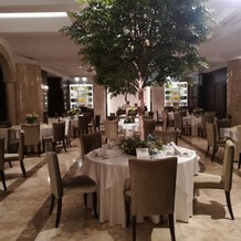 ザ クラブ オブ エクセレント コースト（The Club of EXCELLENT COAST）の画像｜ナチュラルな雰囲気の披露宴会場。木が生えてます！