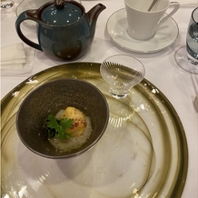 横浜迎賓館の画像｜お茶漬けの出汁はそのままグラスに入れて飲むこともできました