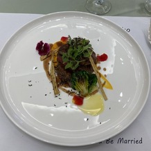 アルカンシエル luxe mariage 名古屋の画像｜メインのお肉料理です。フォアグラも癖がなく美味しかったです！