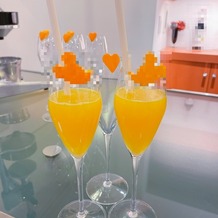 アルカンシエル横浜 luxe mariageの画像｜ウェルカムパーティーの生搾りオレンジジュース