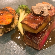 アルカンシエルガーデン名古屋の画像｜お肉がとっても柔らかく、付け合わせのお野菜も甘くてとても美味しかったです。