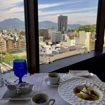 ホテルアソシア静岡の画像｜最上階のレストラン会場からは富士山が見えました。