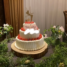 ザ・ロイヤルクラシック姫路の画像｜三段の生ケーキ！
ケーキトッパーもこだわりました