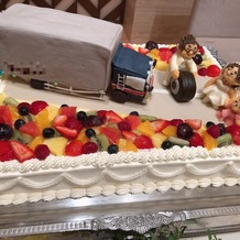 ベルクラシック福岡大濠の画像｜ウエディングケーキ
トラックのケーキ