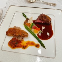 ホテルオークラ東京ベイの画像｜お魚と、お肉がメインで今回は1プレートでの用意でした。