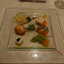 ホテルオークラ東京ベイの画像｜コース料理のオードブル